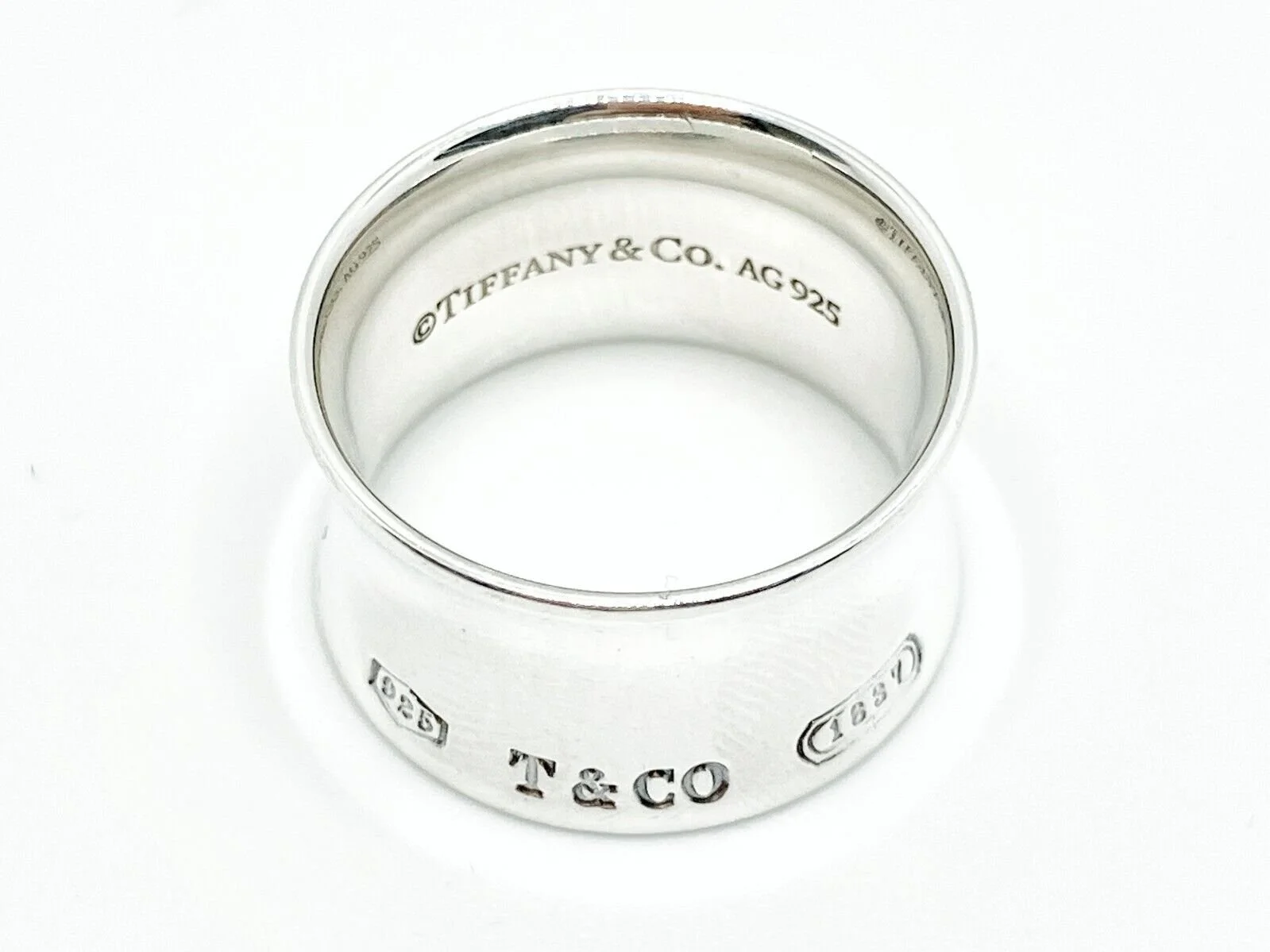 Tiffany t wide ring in titanium and sterling silver deals